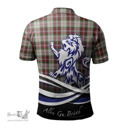 ScotsTee Shop Scottish MacLean Dress Clan Crest Tartan Polo Shirt Alba Gu Brath Regal Lion Emblem
