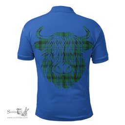 ScotsTee Shop Scottish Henderson Ancient Clan Tartan Polo Shirt Scotland Flag Tartan Highland Cow
