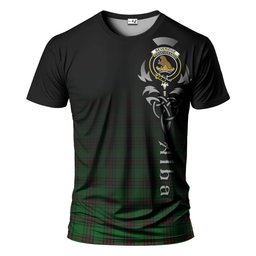 ScotsTee Shop Scottish Beveridge Clan Crest Tartan T Shirt Featuring Alba Gu Brath Scotland Forever and Ever Celtic Cross