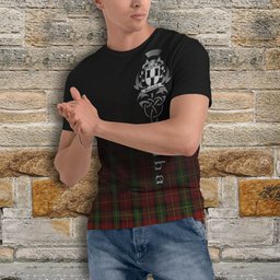 ScotsTee Shop Scottish Blackstock Red Dress Clan Crest Tartan T Shirt Featuring Alba Gu Brath Scotland Forever and Ever Celtic Cross
