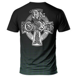 ScotsTee Shop Scottish Arbuthnot Clan Crest Tartan T Shirt Featuring Alba Gu Brath Scotland Forever and Ever Celtic Cross