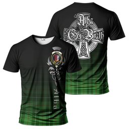 ScotsTee Shop Scottish Boyle Clan Crest Tartan T Shirt Featuring Alba Gu Brath Scotland Forever and Ever Celtic Cross