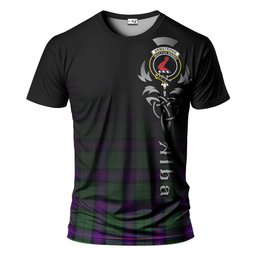 ScotsTee Shop Scottish Armstrong Modern Clan Crest Tartan T Shirt Featuring Alba Gu Brath Scotland Forever and Ever Celtic Cross