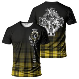 ScotsTee Shop Scottish Barclay Dress Modern Clan Crest Tartan T Shirt Featuring Alba Gu Brath Scotland Forever and Ever Celtic Cross