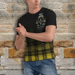 ScotsTee Shop Scottish Barclay Dress Modern Clan Crest Tartan T Shirt Featuring Alba Gu Brath Scotland Forever and Ever Celtic Cross