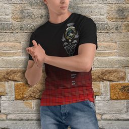 ScotsTee Shop Scottish Burnett Modern Clan Crest Tartan T Shirt Featuring Alba Gu Brath Scotland Forever and Ever Celtic Cross