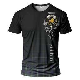 ScotsTee Shop Scottish Campbell Argyll Modern Clan Crest Tartan T Shirt Featuring Alba Gu Brath Scotland Forever and Ever Celtic Cross