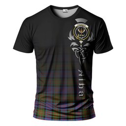 ScotsTee Shop Scottish Carnegie Ancient Clan Crest Tartan T Shirt Featuring Alba Gu Brath Scotland Forever and Ever Celtic Cross
