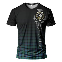 ScotsTee Shop Scottish Campbell of Cawdor Ancient Clan Crest Tartan T Shirt Featuring Alba Gu Brath Scotland Forever and Ever Celtic Cross