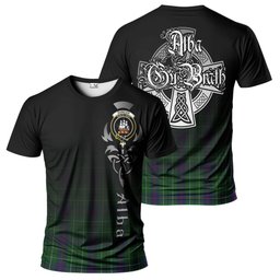ScotsTee Shop Scottish Duncan Clan Crest Tartan T Shirt Featuring Alba Gu Brath Scotland Forever and Ever Celtic Cross