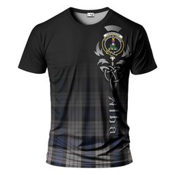 ScotsTee Shop Scottish Ferguson Dress Clan Crest Tartan T Shirt Featuring Alba Gu Brath Scotland Forever and Ever Celtic Cross