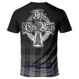 ScotsTee Shop Scottish Ferguson Dress Clan Crest Tartan T Shirt Featuring Alba Gu Brath Scotland Forever and Ever Celtic Cross
