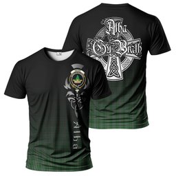 ScotsTee Shop Scottish Gayre Dress Clan Crest Tartan T Shirt Featuring Alba Gu Brath Scotland Forever and Ever Celtic Cross