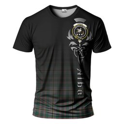 ScotsTee Shop Scottish Craig Ancient Clan Crest Tartan T Shirt Featuring Alba Gu Brath Scotland Forever and Ever Celtic Cross