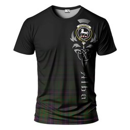 ScotsTee Shop Scottish Cochrane Clan Crest Tartan T Shirt Featuring Alba Gu Brath Scotland Forever and Ever Celtic Cross