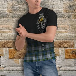 ScotsTee Shop Scottish Campbell Dress Clan Crest Tartan T Shirt Featuring Alba Gu Brath Scotland Forever and Ever Celtic Cross