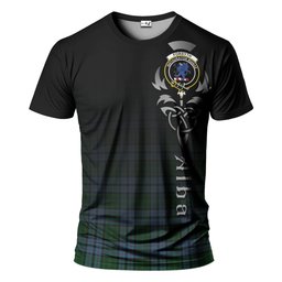 ScotsTee Shop Scottish Forsyth Clan Crest Tartan T Shirt Featuring Alba Gu Brath Scotland Forever and Ever Celtic Cross