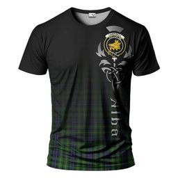 ScotsTee Shop Scottish Campbell of Breadalbane Clan Crest Tartan T Shirt Featuring Alba Gu Brath Scotland Forever and Ever Celtic Cross