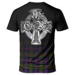 ScotsTee Shop Scottish Cameron of Erracht Modern Clan Crest Tartan T Shirt Featuring Alba Gu Brath Scotland Forever and Ever Celtic Cross