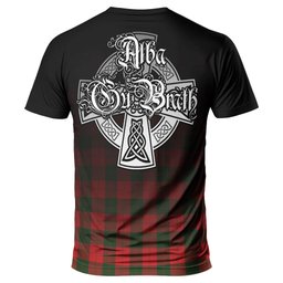 ScotsTee Shop Scottish Erskine Modern Clan Crest Tartan T Shirt Featuring Alba Gu Brath Scotland Forever and Ever Celtic Cross