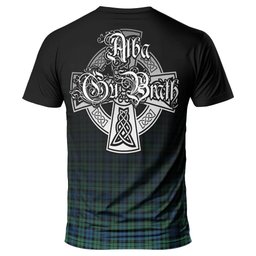 ScotsTee Shop Scottish Campbell Ancient 02 Clan Crest Tartan T Shirt Featuring Alba Gu Brath Scotland Forever and Ever Celtic Cross