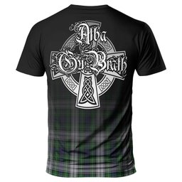 ScotsTee Shop Scottish Forbes Dress Clan Crest Tartan T Shirt Featuring Alba Gu Brath Scotland Forever and Ever Celtic Cross