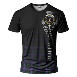ScotsTee Shop Scottish Guthrie Modern Clan Crest Tartan T Shirt Featuring Alba Gu Brath Scotland Forever and Ever Celtic Cross
