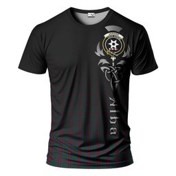ScotsTee Shop Scottish Jardine Dress Clan Crest Tartan T Shirt Featuring Alba Gu Brath Scotland Forever and Ever Celtic Cross