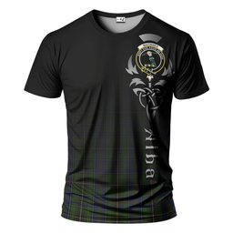 ScotsTee Shop Scottish MacInnes Clan Crest Tartan T Shirt Featuring Alba Gu Brath Scotland Forever and Ever Celtic Cross