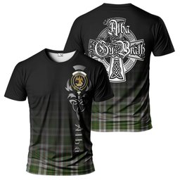 ScotsTee Shop Scottish Hay White Dress Clan Crest Tartan T Shirt Featuring Alba Gu Brath Scotland Forever and Ever Celtic Cross