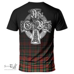ScotsTee Shop Scottish Lyle Clan Crest Tartan T Shirt Featuring Alba Gu Brath Scotland Forever and Ever Celtic Cross