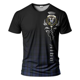 ScotsTee Shop Scottish Hope (Vere-Weir) Clan Crest Tartan T Shirt Featuring Alba Gu Brath Scotland Forever and Ever Celtic Cross