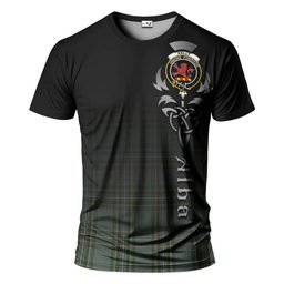 ScotsTee Shop Scottish Kelly Dress Clan Crest Tartan T Shirt Featuring Alba Gu Brath Scotland Forever and Ever Celtic Cross