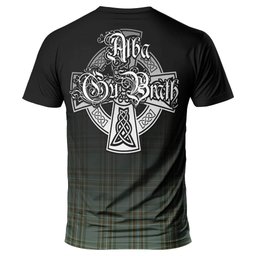 ScotsTee Shop Scottish Kelly Dress Clan Crest Tartan T Shirt Featuring Alba Gu Brath Scotland Forever and Ever Celtic Cross