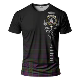 ScotsTee Shop Scottish MacDonald of Clan Ranald Modern Clan Crest Tartan T Shirt Featuring Alba Gu Brath Scotland Forever and Ever Celtic Cross