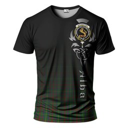 ScotsTee Shop Scottish MacKintosh Hunting Clan Crest Tartan T Shirt Featuring Alba Gu Brath Scotland Forever and Ever Celtic Cross