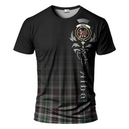 ScotsTee Shop Scottish Innes Dress Clan Crest Tartan T Shirt Featuring Alba Gu Brath Scotland Forever and Ever Celtic Cross