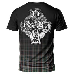 ScotsTee Shop Scottish Innes Dress Clan Crest Tartan T Shirt Featuring Alba Gu Brath Scotland Forever and Ever Celtic Cross
