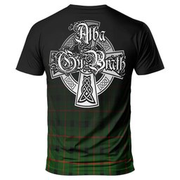 ScotsTee Shop Scottish Kincaid Modern Clan Crest Tartan T Shirt Featuring Alba Gu Brath Scotland Forever and Ever Celtic Cross