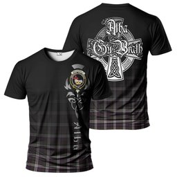 ScotsTee Shop Scottish MacDonald Dress Clan Crest Tartan T Shirt Featuring Alba Gu Brath Scotland Forever and Ever Celtic Cross