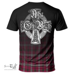 ScotsTee Shop Scottish Little Clan Crest Tartan T Shirt Featuring Alba Gu Brath Scotland Forever and Ever Celtic Cross