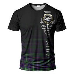 ScotsTee Shop Scottish Inglis Modern Clan Crest Tartan T Shirt Featuring Alba Gu Brath Scotland Forever and Ever Celtic Cross