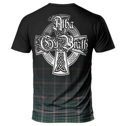 ScotsTee Shop Scottish MacDowall Clan Crest Tartan T Shirt Featuring Alba Gu Brath Scotland Forever and Ever Celtic Cross