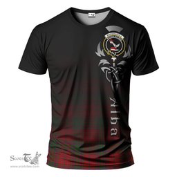 ScotsTee Shop Scottish MacDougall Clan Crest Tartan T Shirt Featuring Alba Gu Brath Scotland Forever and Ever Celtic Cross