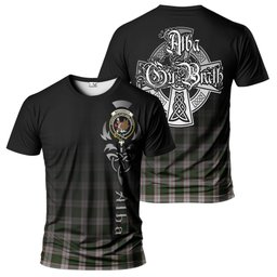 ScotsTee Shop Scottish MacKinnon Dress Clan Crest Tartan T Shirt Featuring Alba Gu Brath Scotland Forever and Ever Celtic Cross