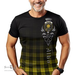 ScotsTee Shop Scottish MacLeod of Lewis Modern Clan Crest Tartan T Shirt Featuring Alba Gu Brath Scotland Forever and Ever Celtic Cross