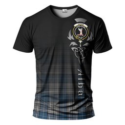 ScotsTee Shop Scottish Napier Modern Clan Crest Tartan T Shirt Featuring Alba Gu Brath Scotland Forever and Ever Celtic Cross