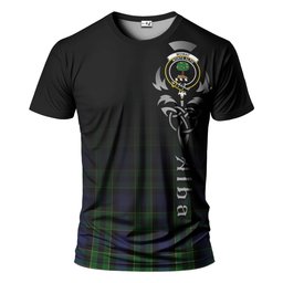 ScotsTee Shop Scottish Mowat Clan Crest Tartan T Shirt Featuring Alba Gu Brath Scotland Forever and Ever Celtic Cross