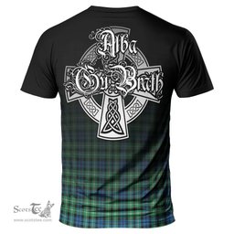 ScotsTee Shop Scottish Graham of Montrose Ancient Clan Crest Tartan T Shirt Featuring Alba Gu Brath Scotland Forever and Ever Celtic Cross