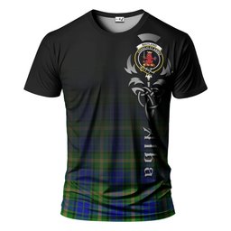 ScotsTee Shop Scottish Maitland Clan Crest Tartan T Shirt Featuring Alba Gu Brath Scotland Forever and Ever Celtic Cross